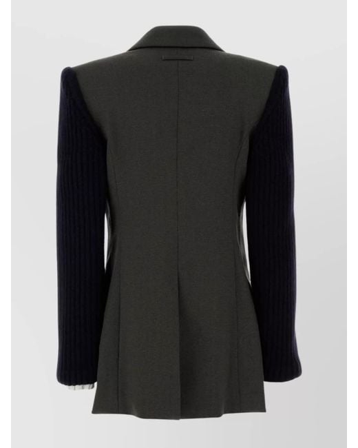 Jean Paul Gaultier Black The Bi-Material Suit Jacket