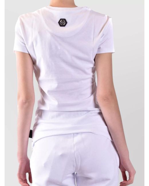 Philipp Plein White Cotton T-Shirt