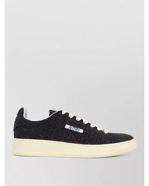 Autry Metallic Dallas Low Top Lace Up Sneakers