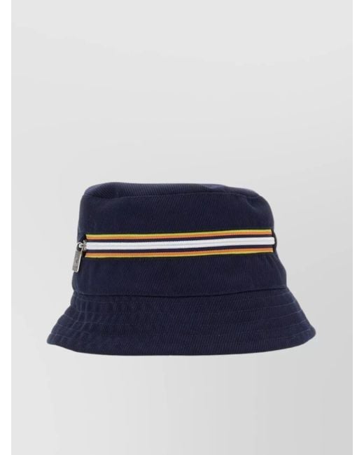 K-Way Blue Bucket Hat for men