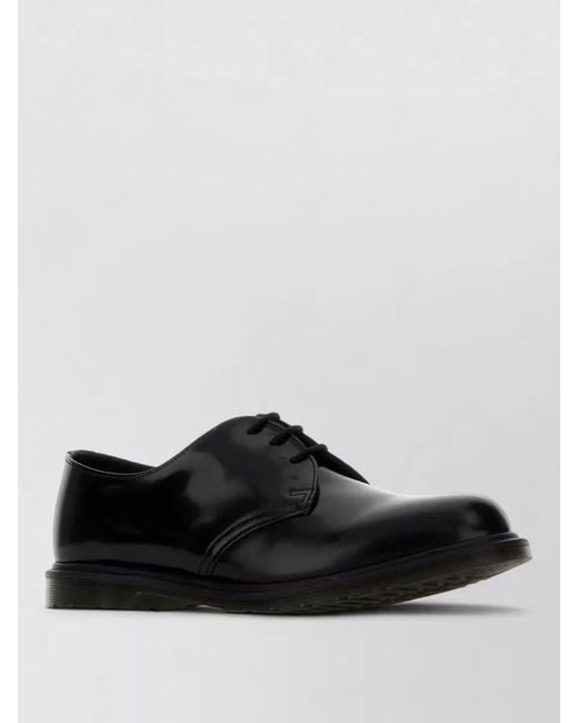 Dr. Martens Black Mayfare Leather Lace Up Brogues Oxfords
