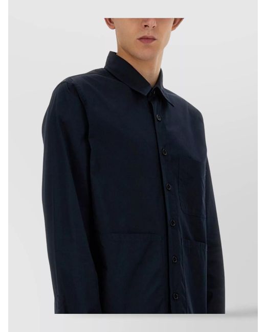 Aspesi Blue Cotton Shirt for men