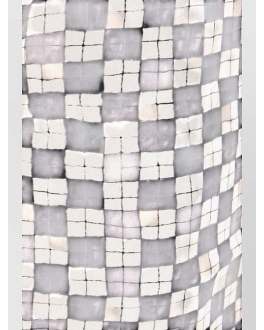 Amiri White Silk Printed Bermuda Shorts for men