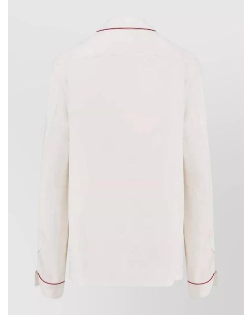 Tom Ford Natural Silk Long-Sleeve Shirt