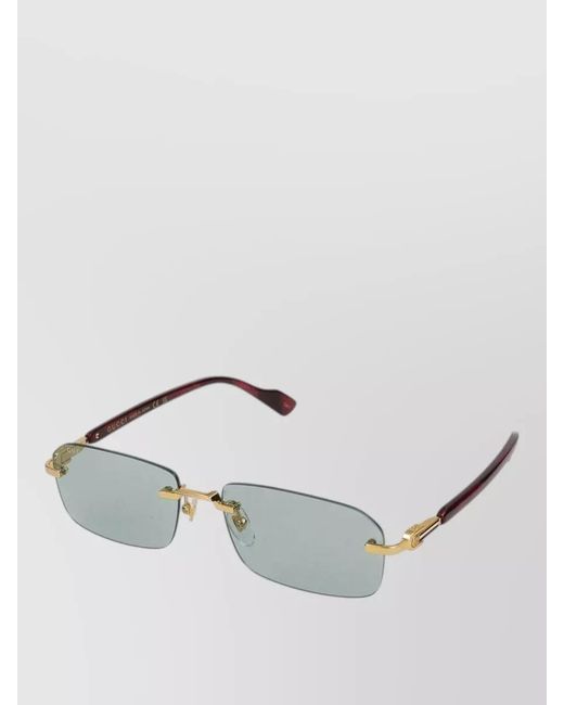Gucci Multicolor Sunglasses Gg1221S 003 Rectangular Metal Frame for men