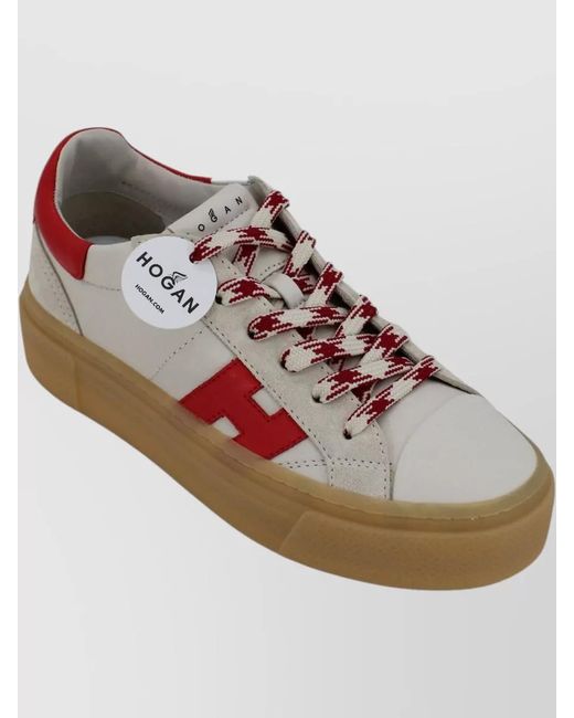 Hogan Multicolor H705 Sneakers Logo Detail Platform Sole