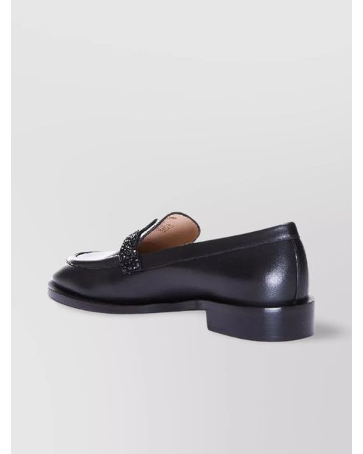 Stuart Weitzman Blue Leather Loafers