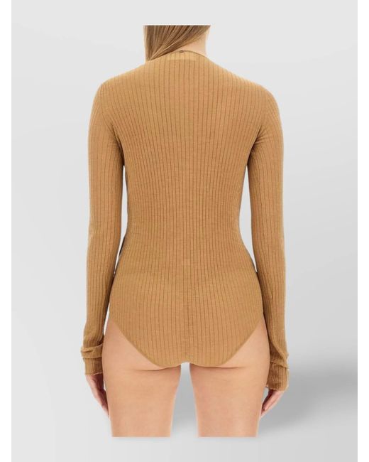 Sportmax Black Slim-Fit Knitted Top