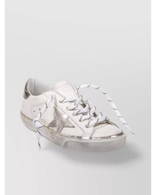 Golden Goose Deluxe Brand Natural Leather Low-Top Sneakers