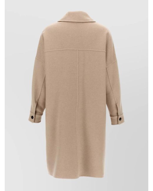 Max Mara Natural Cashmere Single Breasted Coat