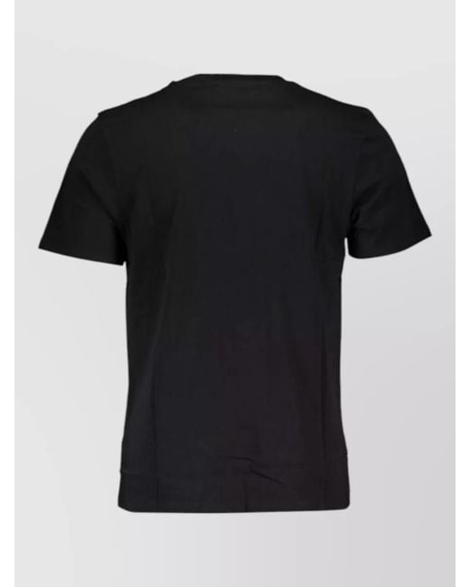 Timberland Black Organic Cotton Logo Print T-Shirt for men