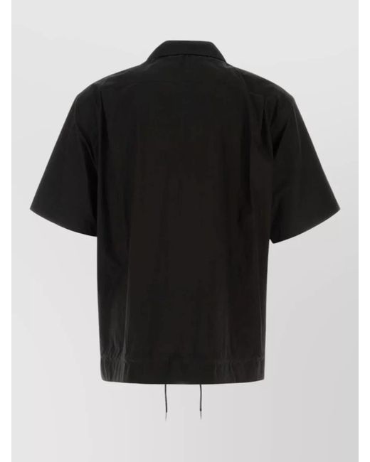 Sacai Black Oversized Shirt Jacket for men