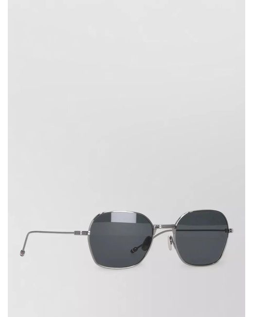 Thom Browne Gray Rectangular Sunglasses for men