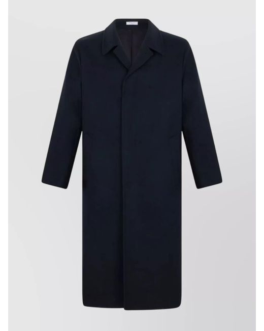 Boglioli Blue Single Breasted Coat for men
