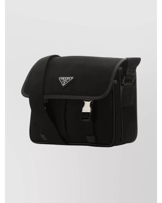Prada Black Recycled Polyamide Crossbody Bag for men