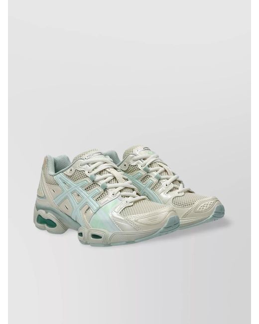 Asics Multicolor Synthetic Leather Gel-Nimbus 9 Low-Top Sneakers