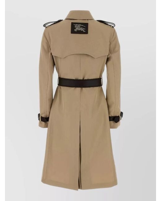 Burberry Natural Gabardine Trench Coat Epaulettes Storm Flap