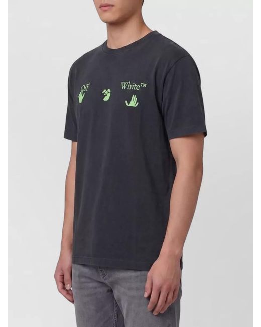 Off-White c/o Virgil Abloh Black Bacco Arrow Skate Graphic Cotton T-Shirt for men