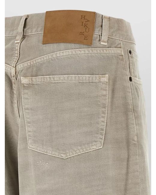 Haikure Natural Denim Wide-Leg Trousers