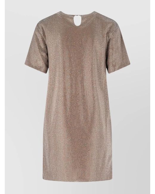 GIUSEPPE DI MORABITO Natural Viscose Mini Dress