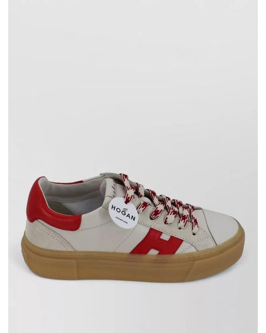 Hogan Multicolor H705 Sneakers Logo Detail Platform Sole