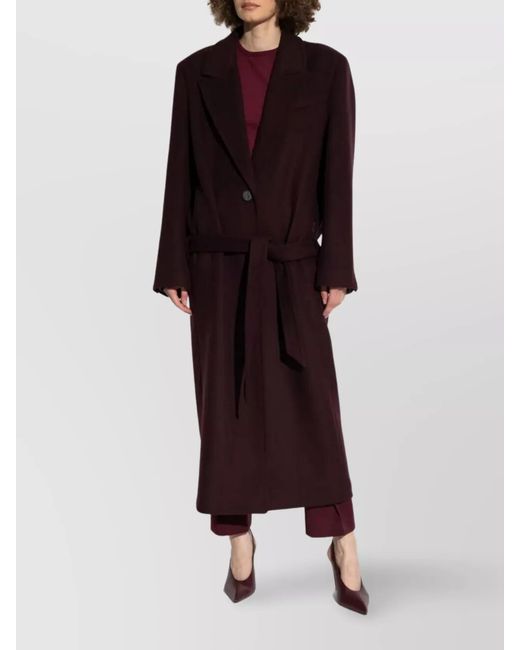 The Attico Multicolor Wool Single Breasted Coat