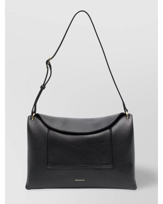 Wandler Black Penelope Leather Shoulder Bag