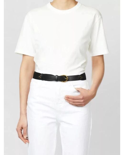 Jérôme Dreyfuss Black Wide Cotton Belt Leather Trim