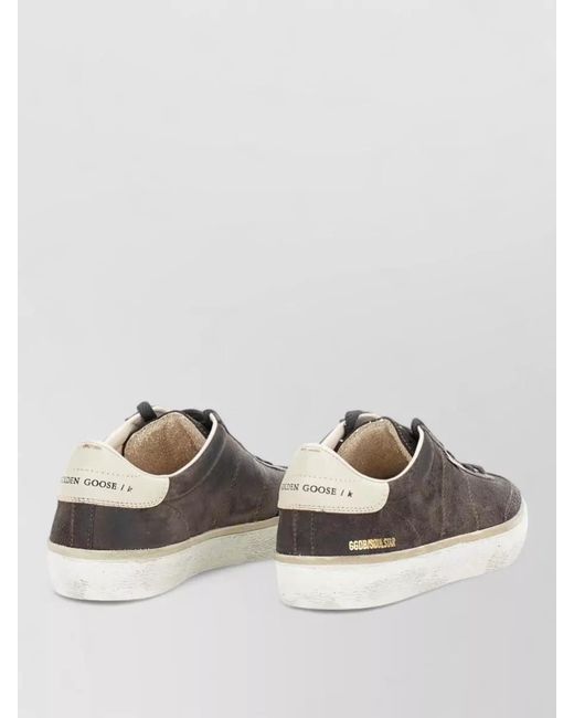 Golden Goose Deluxe Brand Gray Leather Low-Top Sneakers for men