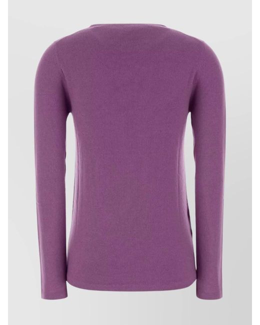 Miu Miu Purple Silk Wool Jumper