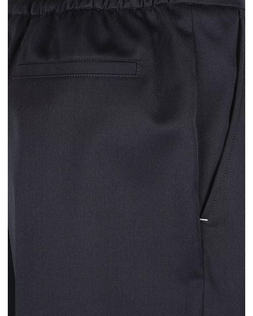 Victoria Beckham Blue Tailored Shorts Pleated Front Back Pockets