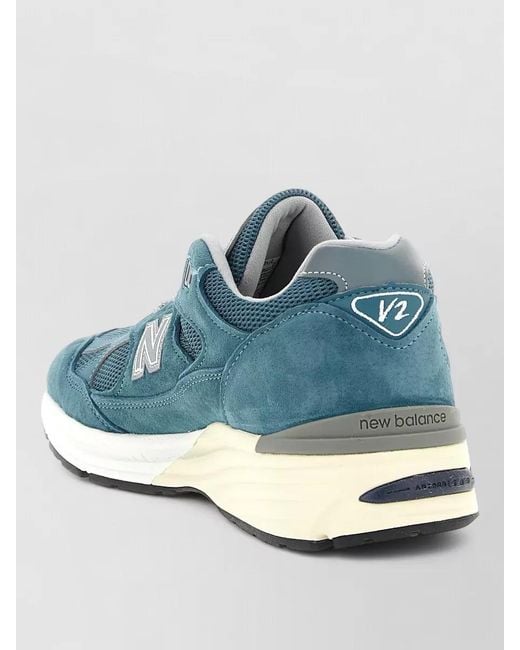 New Balance Blue Suede Low-Top Sneakers for men