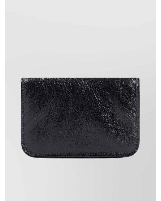 Balenciaga Blue Leather Monk Card Holder