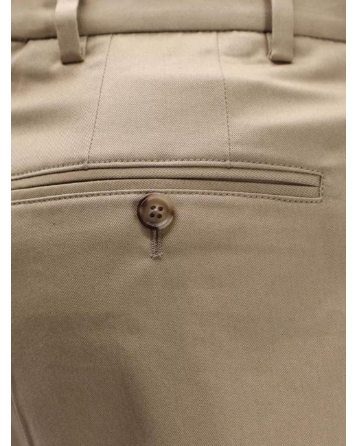 AMI Natural Virgin Wool Tailored Shorts for men