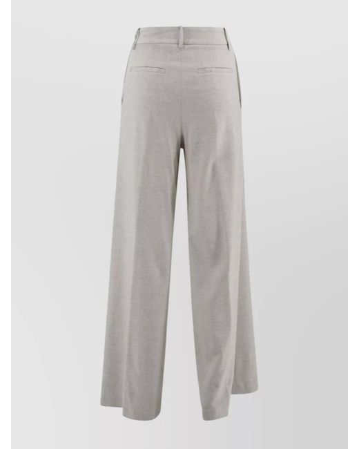 Herno White Straight-Leg Trousers