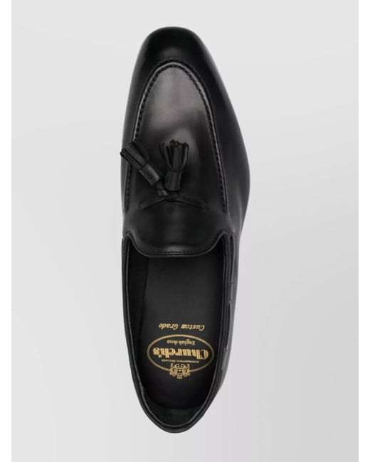 Church's Black Leather Loafers for men