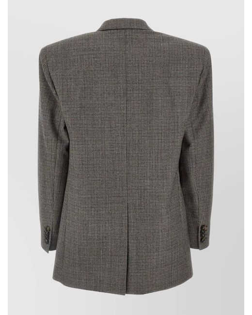 Stella McCartney Black Wool Oversized Single-Breasted Blazer
