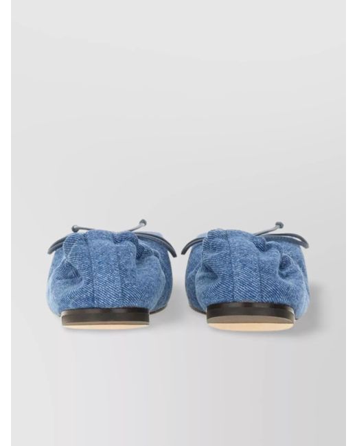 Jacquemus Blue Cotton Ballerina Shoes