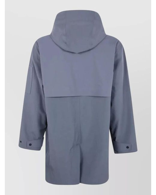 Rains Blue Softshell Oversized Jacket