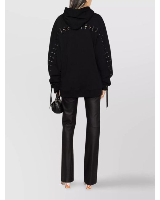 Jean Paul Gaultier Black Logo Cotton Hoodie