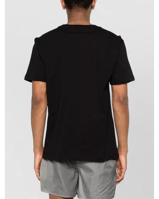 Moschino Black Logo-Print Cotton Short-Sleeve T-Shirt for men