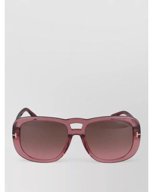 Tom Ford Purple Sunglasses Ft1012 Square Frame Tinted Lenses