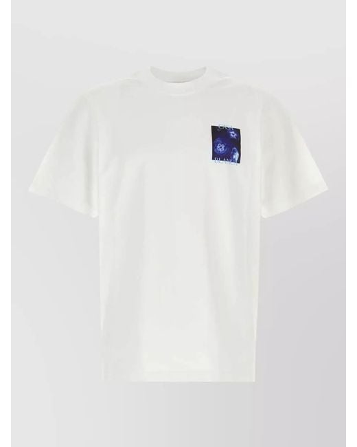 Casablanca White Cotton T-Shirt for men