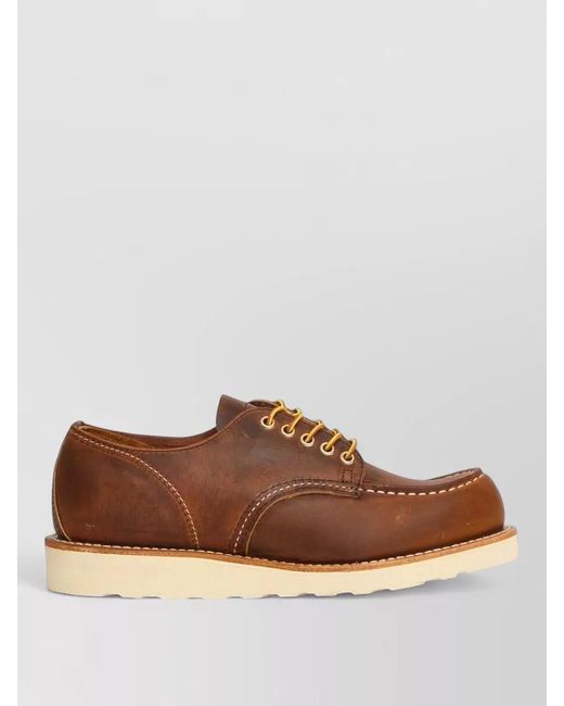 Red Wing Brown Lace Up Ankle Boots Goodyear Welt Sole for men