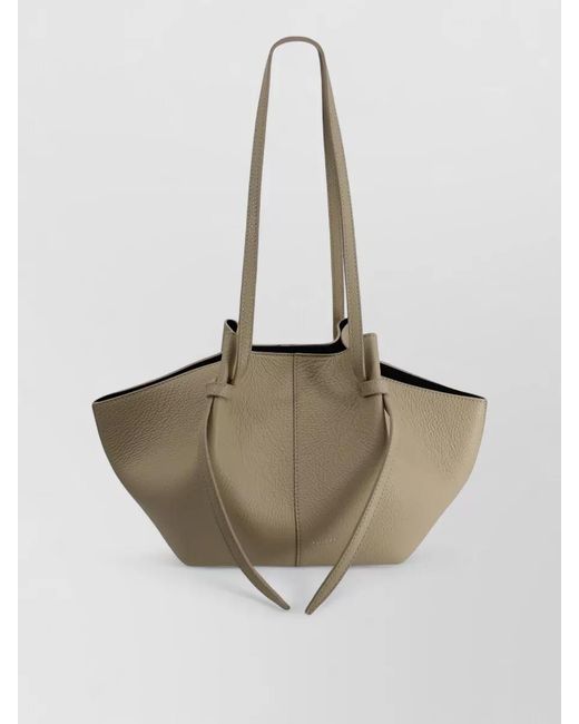 Yuzefi Natural Mochi Leather Shoulder Bag