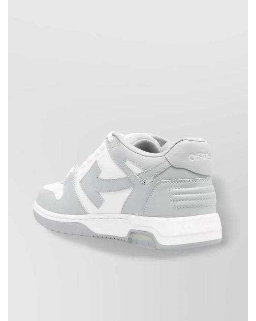 Off-White c/o Virgil Abloh White Low Top Sneakers With Perforated Toe And Rubber Sole for men