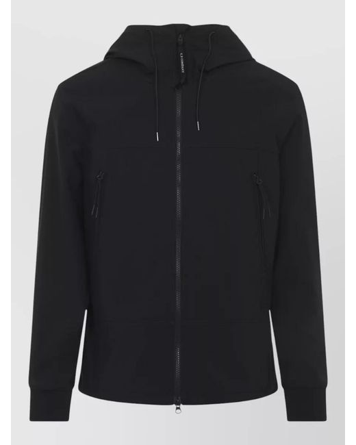 C P Company Blue Shell R Hooded Goggle Jacket for men