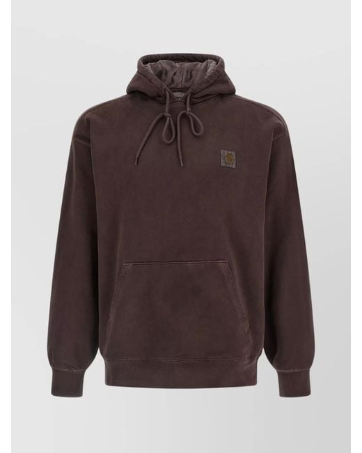 Carhartt Brown Hooded Vista Cotton Sweatshirt for men