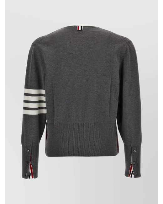 Thom Browne Gray Cotton Sweatshirt for men