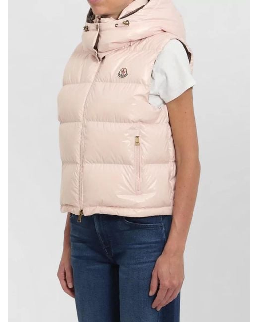 Moncler Blue Niverolle Hooded Quilted Padded Vest Gilet